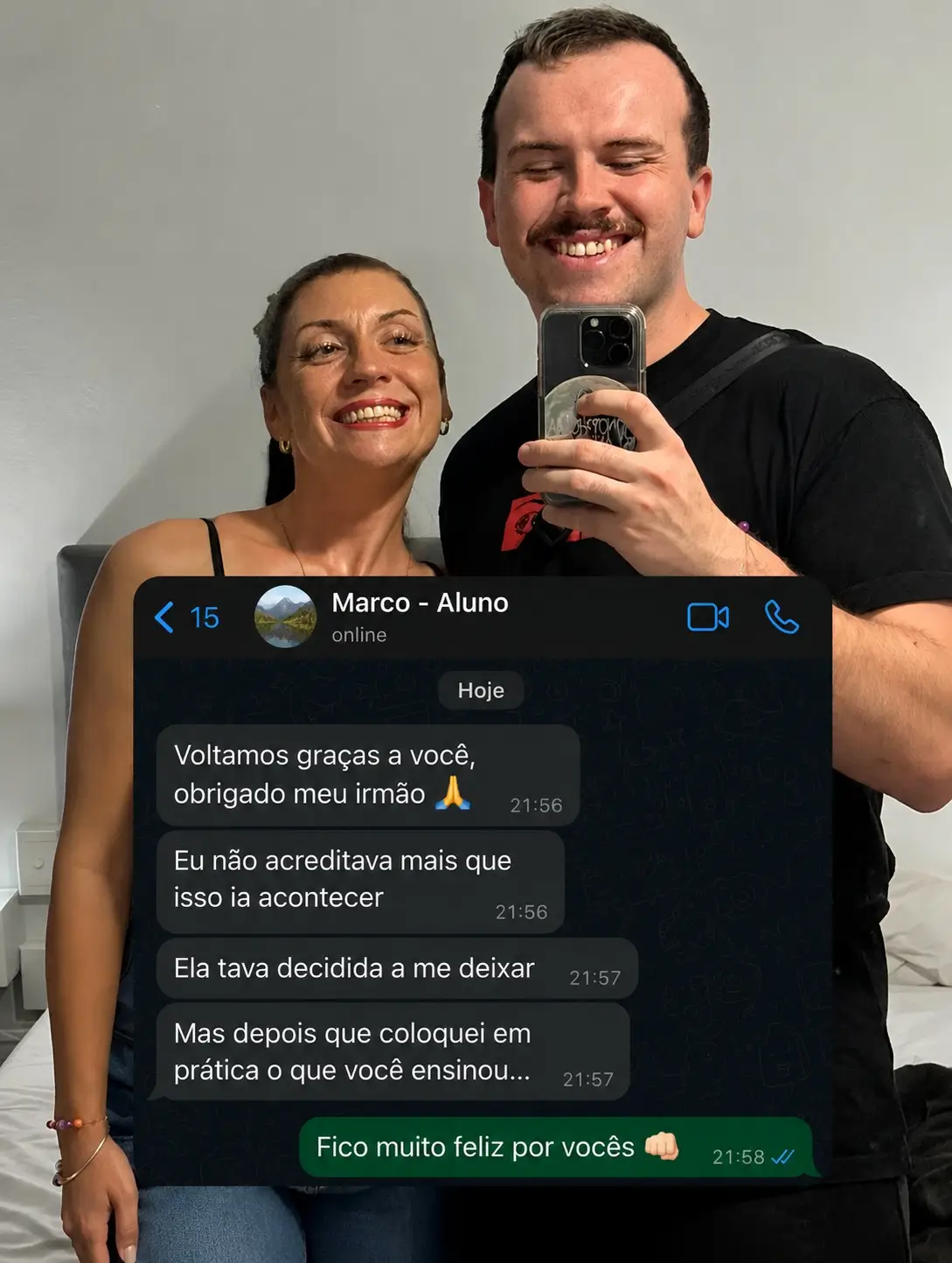 Depoimento de Marco — Voltamos graças a você